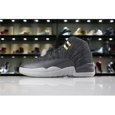 Nike "Dark Grey" Muške Air Jordan 12 Tamno Sive | C490JJFY