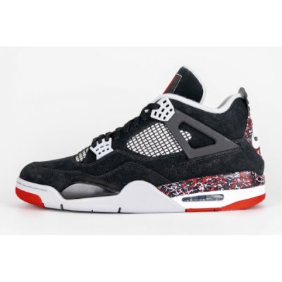 Nike Drake Ovo X "Splatter" Muške Air Jordan 4 Crne Sive | WP9I7RJ1