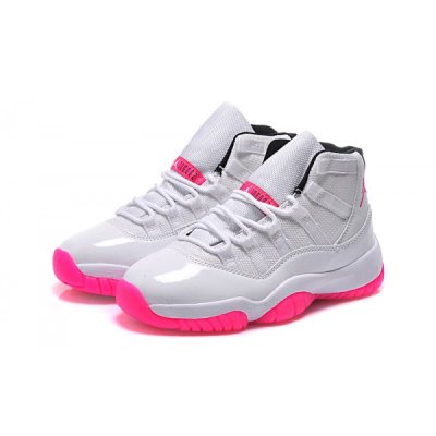 Nike GS Ženske Air Jordan 11 Bijele Roze Crne | 5M67M53A