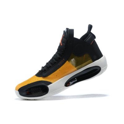 Nike High Muške Air Jordan 34 Crne Žute Narančaste | 9W9JFG1F