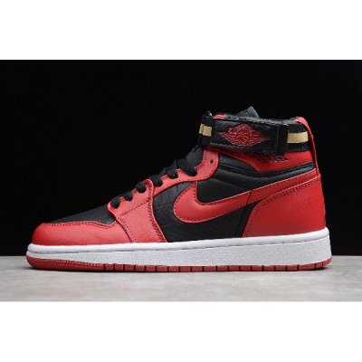 Nike High Strap "Bred" Muške Air Jordan 1 Crvene Crne | 9IKPI7CK