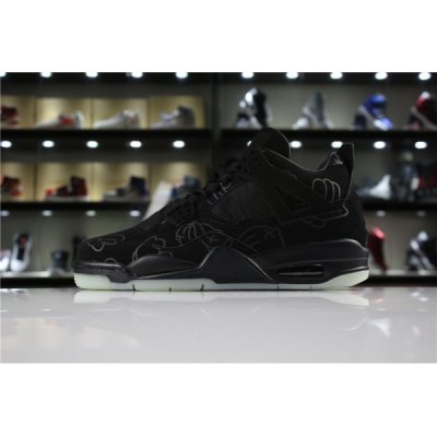 Nike Kaws X "Cool Black" Muške Air Jordan 4 Crne | 5WBX867J