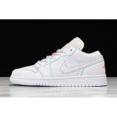 Nike Low GS Ženske Air Jordan 1 Bijele Zelene | T1D8B6ID