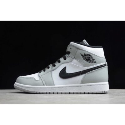 Nike Mid "Light Smoke Grey" Muške Air Jordan 1 Svijetlo Sive | BE96RK51