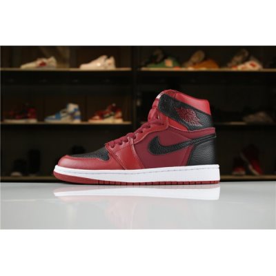 Nike Mid "Reverse Banned" Muške Air Jordan 1 Crvene Crne | WD9VXZSD