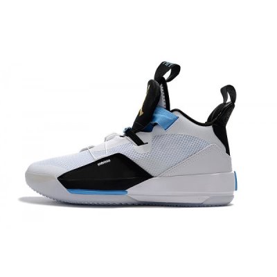 Nike "Mike Conley Pe" Muške Air Jordan 33 Bijele Crne Plave | 13A1LZHS