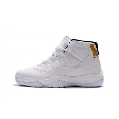 Nike "Ovo" Muške Air Jordan 11 Bijele Zlatne | 12P590P2