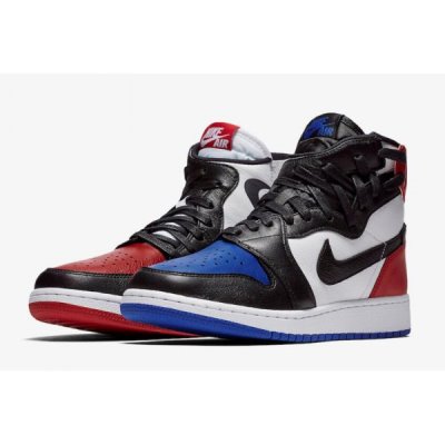 Nike Rebel "Top 3" Ženske Air Jordan 1 Bijele Crne Crvene | XM8JG5TV