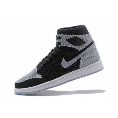 Nike Retro High Flyknit "Shadow" Muške Air Jordan 1 Sive Crne | O9Z1ZF2N