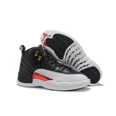 Nike "Reverse Taxi" Muške Air Jordan 12 Crne Zlatne | 37O2J8RI