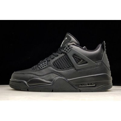 Nike Soleki X "Black Cat" Muške Air Jordan 4 Crne | W5G6HD1U