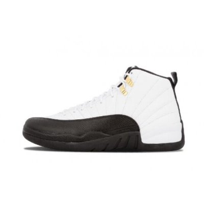 Nike "Taxi" Muške Air Jordan 12 Bijele Crne Crvene | AM2GIV5Z