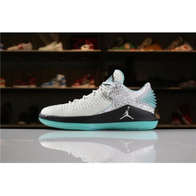 Nike XXXII Low "Hyper Jade" Muške Air Jordan XXX Bijele Zelene Crne | SOQPF03J