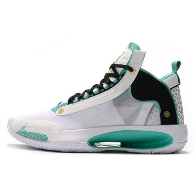 Nike XXXIV Muške Air Jordan 34 Bijele Crne Metalne Zlatne | 7FRKKJ2F