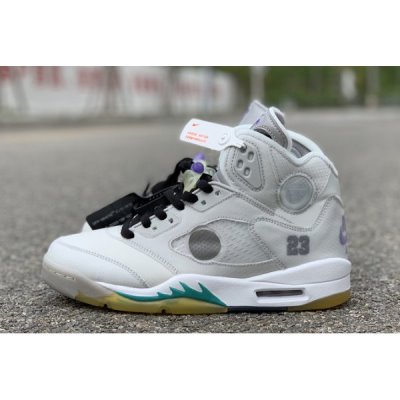 Nike X Off-white Muške Air Jordan 5 Bijele Sive Zelene | UCY33GF8