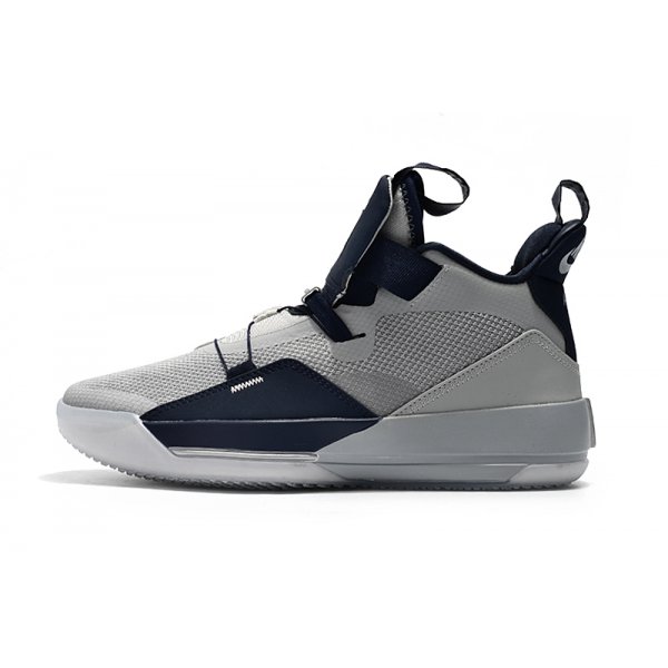 Nike Georgetown Hoyas PE Muške Air Jordan 33 Sive Tamnoplave Plave | S4FI31NY