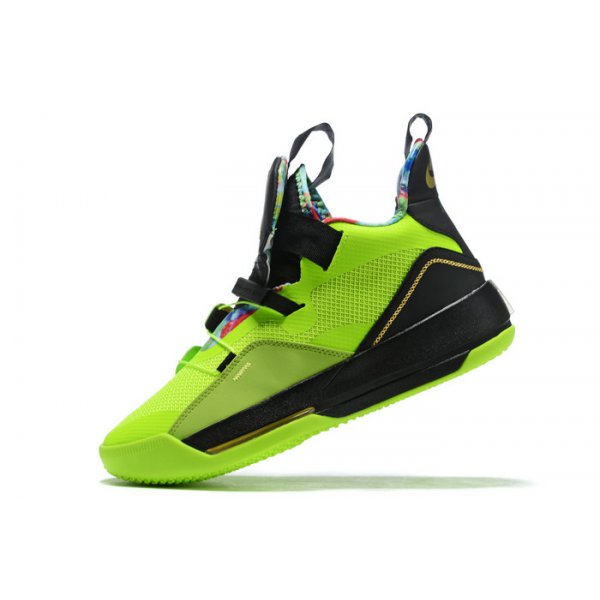 Nike High Muške Air Jordan 33 Zelene Crne Visebojne | 8QV2NRPT