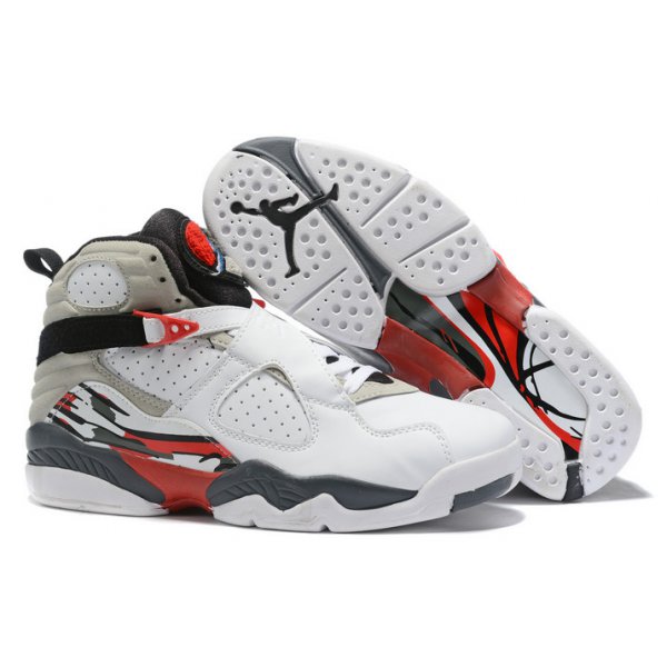 Nike High Muške Air Jordan 8 Bijele Crne Crvene | NIVECXO4