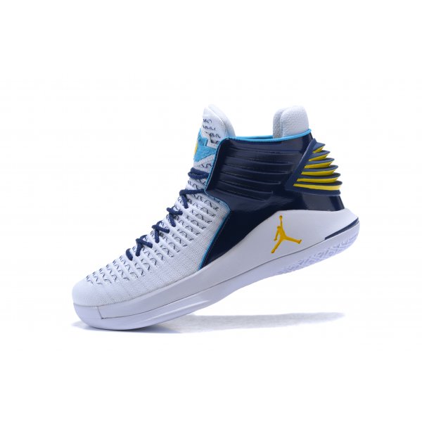 Nike High Muške Air Jordan XXX Bijele Tamnoplave Zlatne | Z4QU8M2N