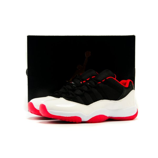 Nike Low Muške Air Jordan 11 Bijele Crne Crvene | 1ANUL5JN