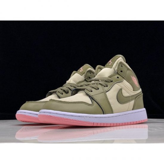 Nike Mid GS Trooper/Bleached Ženske Air Jordan 1 Koraljne | N2Q54WO2