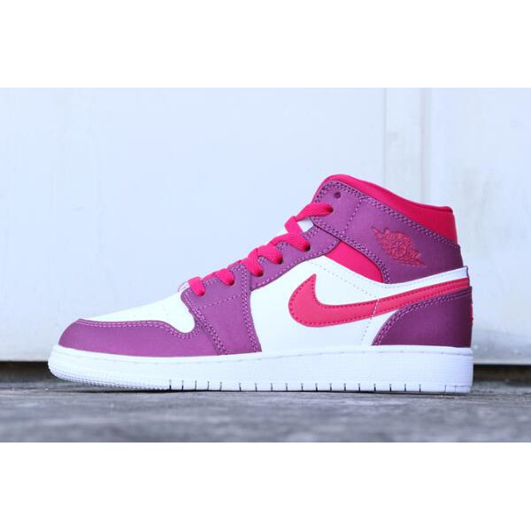 Nike Mid GS True Berry/Rush Ženske Air Jordan 1 Roze | 58VM2L2P