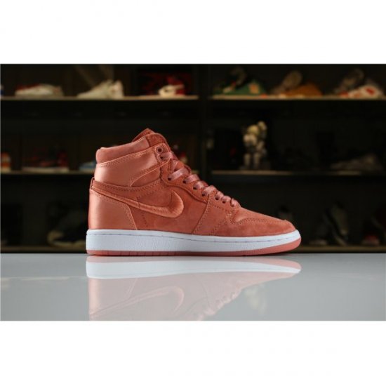 Nike Retro High Soh Sunblush/White-metallic Ženske Air Jordan 1 Narančaste Metalne Zlatne | 6JIXAE9A