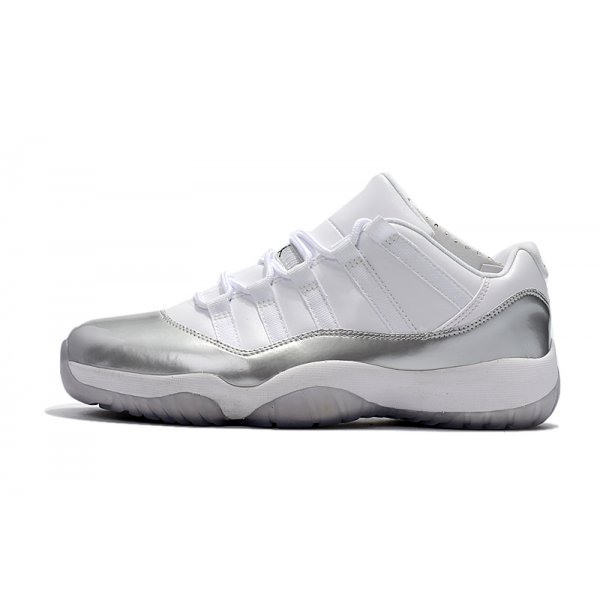 Nike Retro Low Muške Air Jordan 11 Bijele Metalne Srebrne | PVD885GF