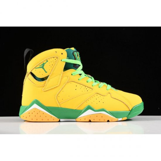 Nike Retro Patta Oregon Ducks PE Muške Air Jordan 7 Žute Zelene | 0DYEHZ1L