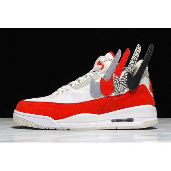 Nike Retro Tinker Muške Air Jordan 3 Bijele Crvene | ECV3QLVC