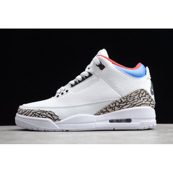 Nike Retro Tinker NRG Muške Air Jordan 3 Bijele Plave Crvene | FRGCDKW6