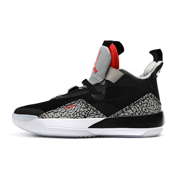 Nike XXXIII Cement Elephant Print Muške Air Jordan 33 Crne | 8SKX7NOV