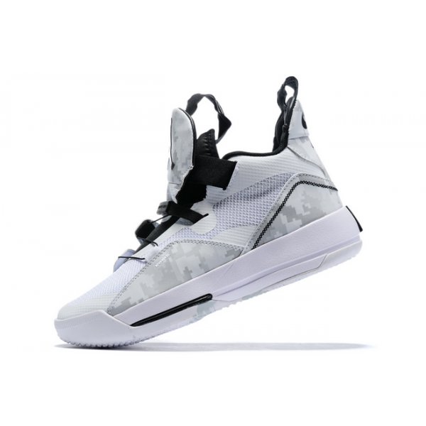 Nike XXXIII Muške Air Jordan 33 Bijele Crne Sive | 6MSSZZCD