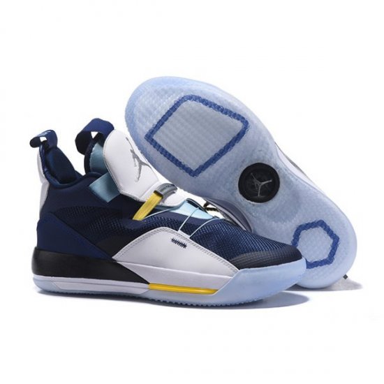 Nike XXXIII Muške Air Jordan 33 Tamnoplave Plave Menta Zelene Žute | VBI48Q9J