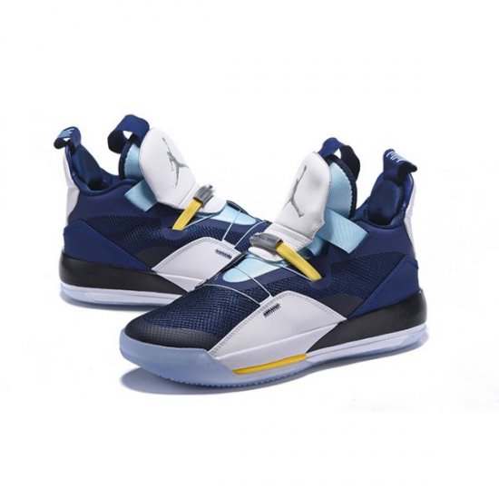 Nike XXXIII Muške Air Jordan 33 Tamnoplave Plave Menta Zelene Žute | VBI48Q9J